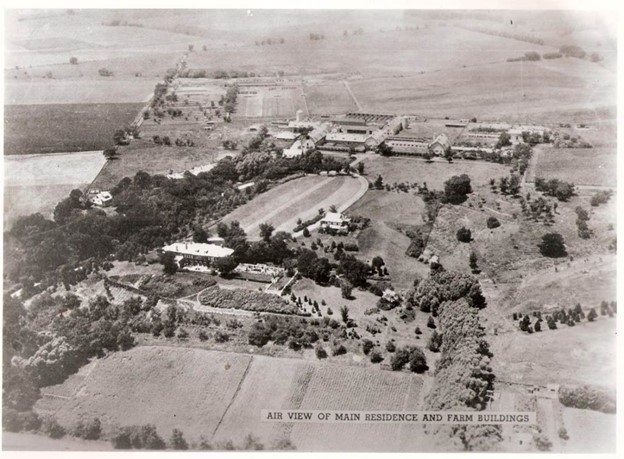 Aerial View of Town